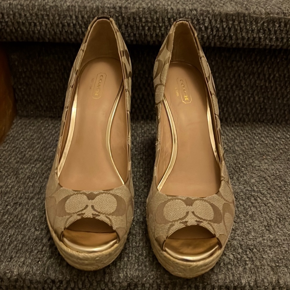 Coach wedge heels